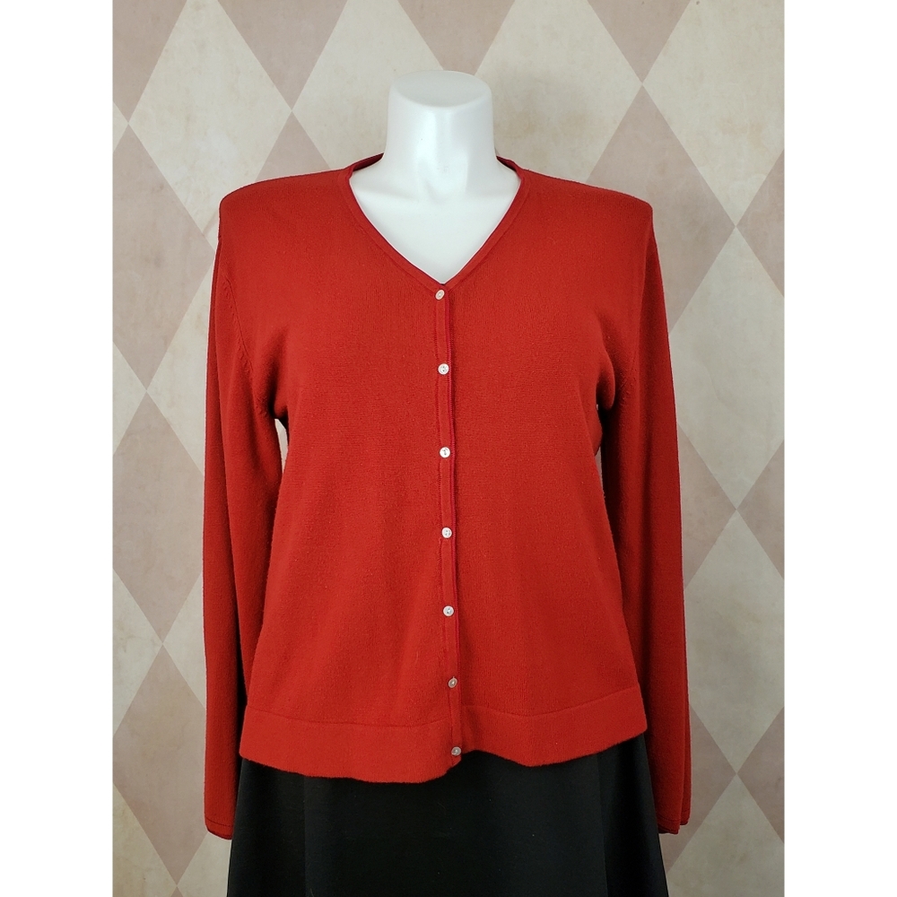 Carolyn Taylor | Red Button Sweater